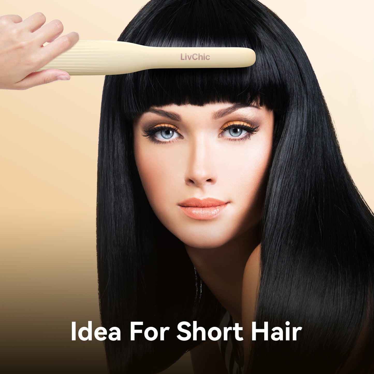 Catok Rambut Kecil LivChic 1/2 inci Pensil Catok Rambut untuk Rambut Pendek Pinggiran